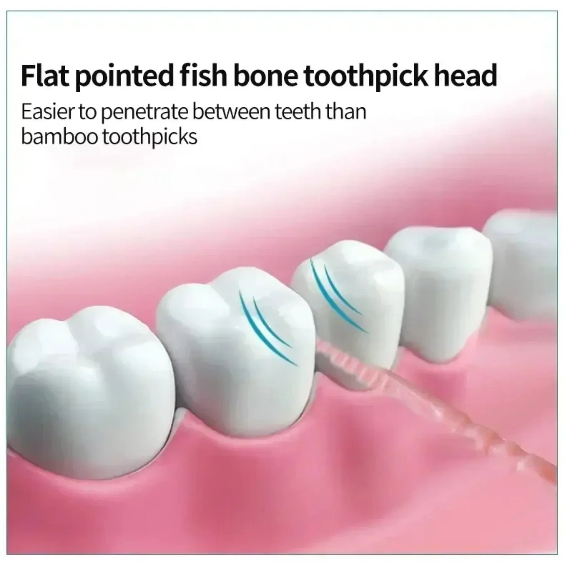 Brush Teeth Picking 100 PCs Boxed Plastic Toothpick Disposable Household Interdental Dental Floss Disposable Toothpick Amagi