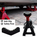 Car Slotted Lift Jack Stand Rubber Pad Floor Adapter Frame Rail Pinch Lifting Universal Repair Tools Safety Grip Pads 3Ton Amagi