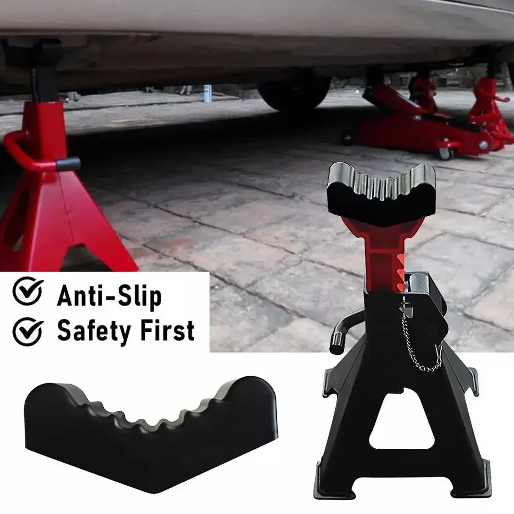 Car Slotted Lift Jack Stand Rubber Pad Floor Adapter Frame Rail Pinch Lifting Universal Repair Tools Safety Grip Pads 3Ton Amagi
