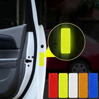 10pcs Car Bumper Reflective Safety Strip Sticker Warning Reflector Tape Auto Car Accessories Exterior Interior Reflector Sticker