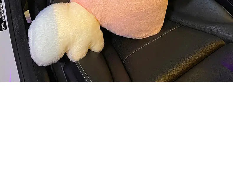 Car head pillow neck pillow cute cartoon love heart back pillow waist pillow seat back cushion Automotive Car Accessories New
