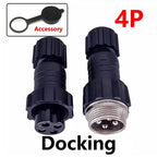 5/20Sets GX16 M16 QL16 16MM Aviation Plug&Socket:Male Female Docking Back Nut Panel Mounted Connector with 2/3/4/5/6/7/8/9 Pins