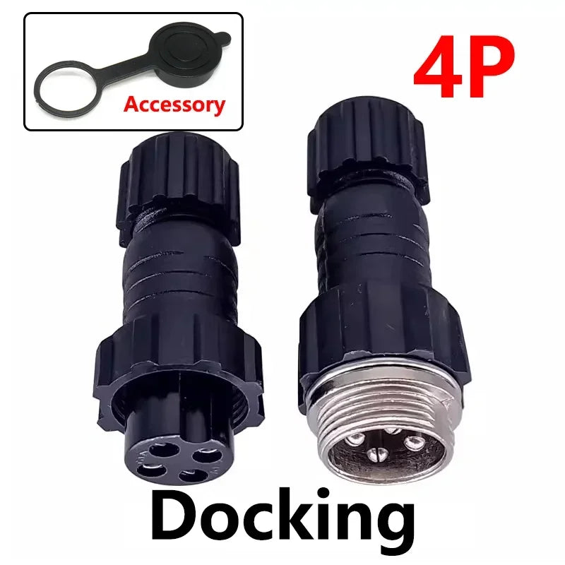 5/20Sets GX16 M16 QL16 16MM Aviation Plug&Socket:Male Female Docking Back Nut Panel Mounted Connector with 2/3/4/5/6/7/8/9 Pins