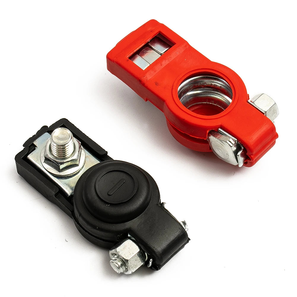 2X Auto Battery Terminal Cable Clamp Negative Positive Top-Post For Toyota Car Cable Connector Battery Main Cable Top Post Clamp