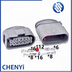 14 Pin/way Car headlight wiring harness plug waterproof connector 5Q0973737 5Q0 973 737 5Q0973837 5Q0 973 837
