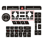 For A4 B6 B7 Radio Clima ESP Car Center Console Part Switch Button Repair Kit Sticker Decal Fix Faded Anti Scratch