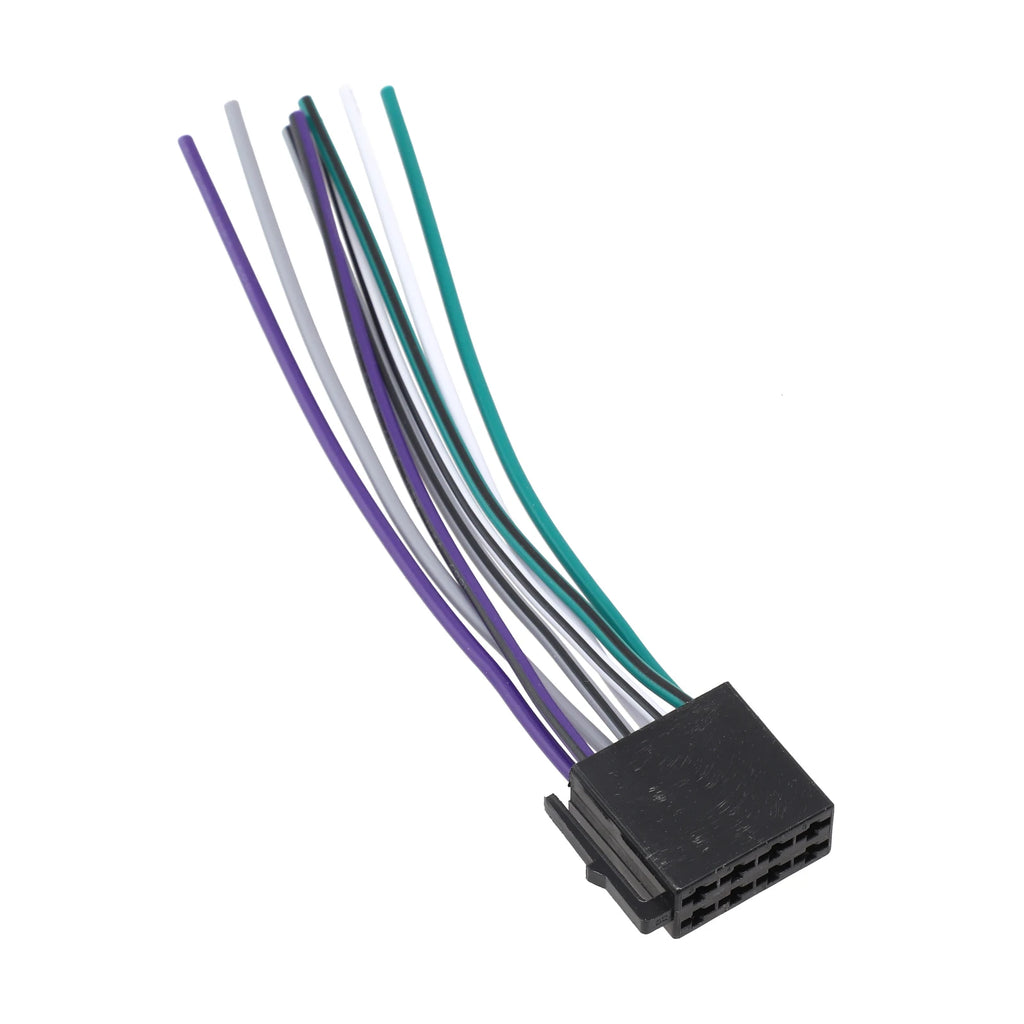 Universal Car Stereo Radio ISO Cable Adapter ABS Male Plug To Female Connector Wiring Harness