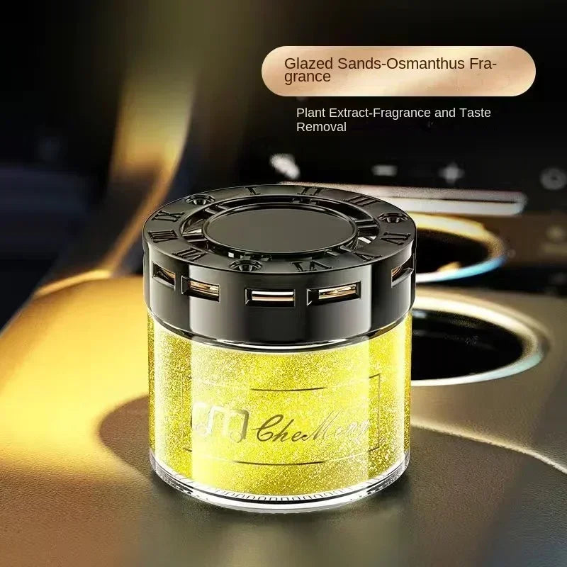 Flowing Sand Solid Fragrance Car Aromatherapy High End Car Logo Car Aromatherapy Seat Decoration Air Freshener Amagi