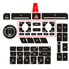 For A4 B6 B7 Radio Clima ESP Car Center Console Part Switch Button Repair Kit Sticker Decal Fix Faded Anti Scratch