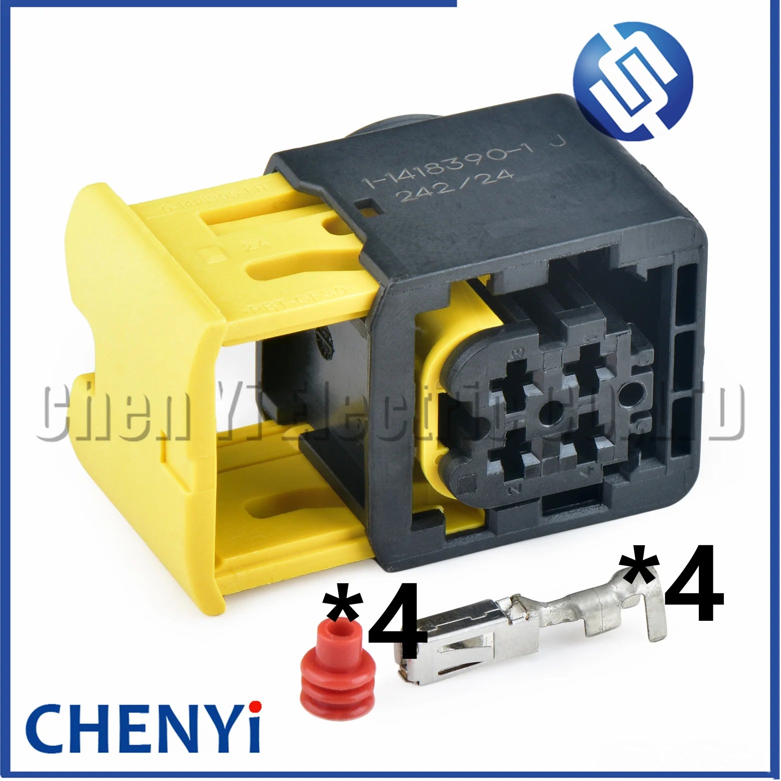 4 Pin Auto Nitrogen oxygen sensor Connector Urea pump Plug 1-1418390-1 2-1418390-1 3-1418390-1 4-1418390-1 For CUMMINS Auman