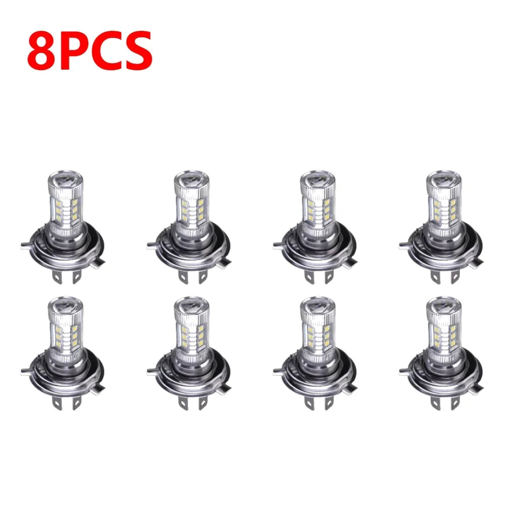 H4 Super White LED Headlight Bulb 6000-6500K High Low Beam LED Headlight IP67 Waterproof Auto Headlight 4000LM 80W 12V Amagi