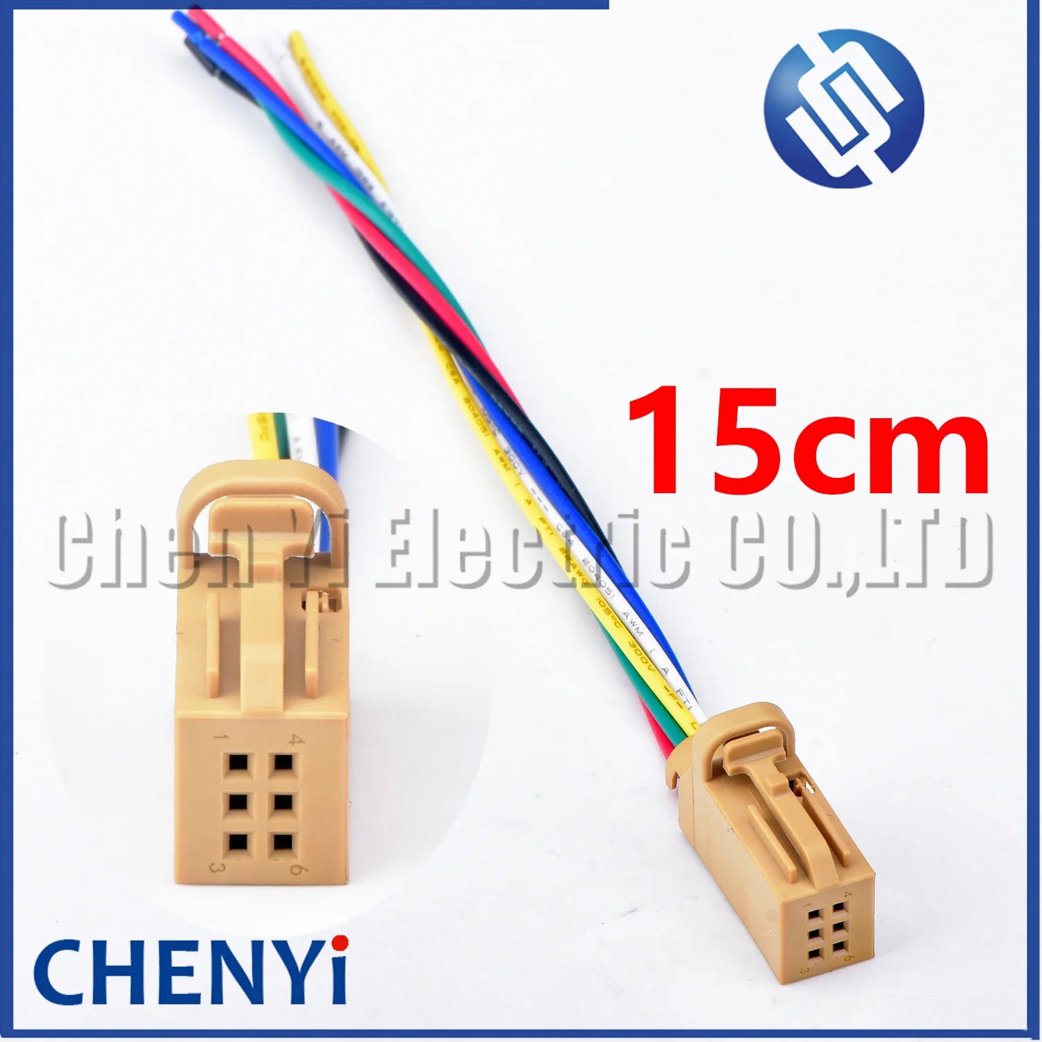 6 Pin Automotive Door Reversing Rear Cover Plug Connector Car Tire Pressure Alarm Plug 1-1534121-5 1534121-2 1534121-3 1534121-1
