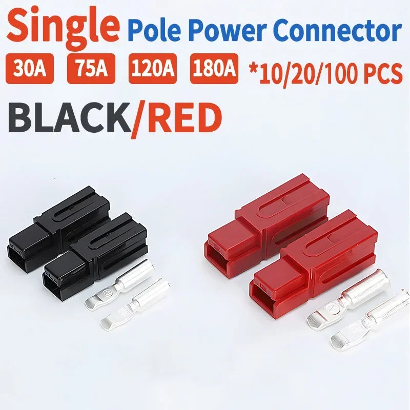 10/50/100/500Pcs  SB30 30A/75A/120A/180A High Current Quick Connect Plug 600V DC for Battery/UPS Power & Solar System