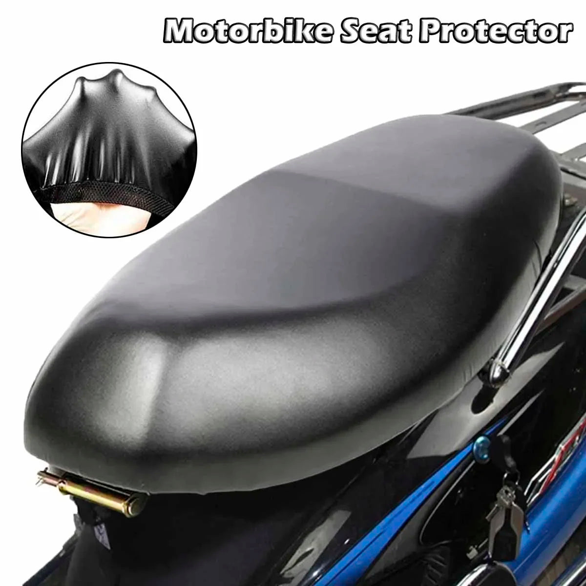 Motorcycle Seat Cover Elastic PU Leather Scooter Waterproof Dust Protector Sun Cover Universal Motorcycle Seat Protector Amagi