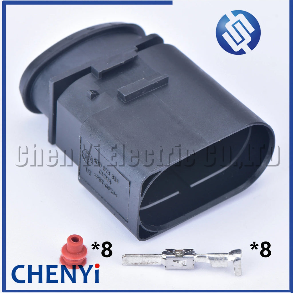 8 Pin 3.5mm 8D0973834 8D0973734 Auto Waterproof Connector 8D0 973 834 8D0 973 734 Radar Taillight Light Socket