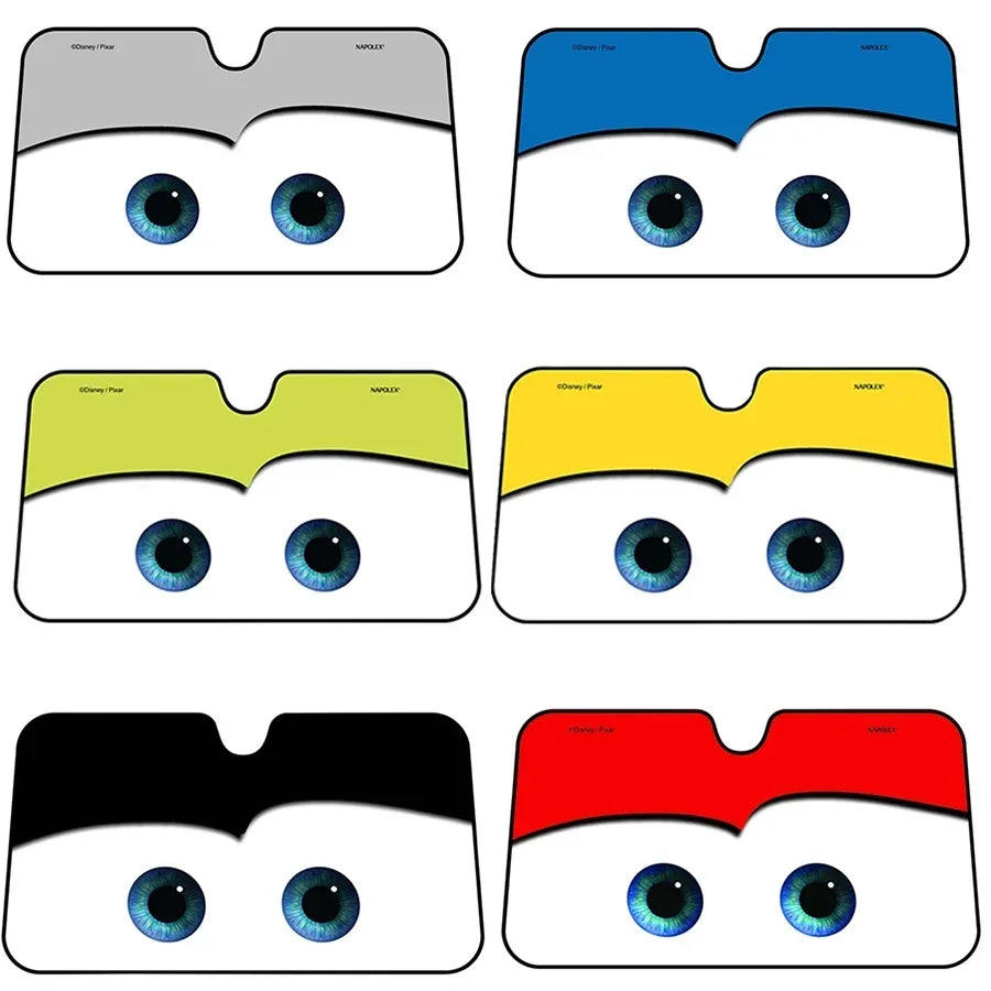Cartoon Window Foils 4 Colors Eye Pixar Heated Windshield Sunshade Car Front Window Visor Car Solar Protect tools New amagi