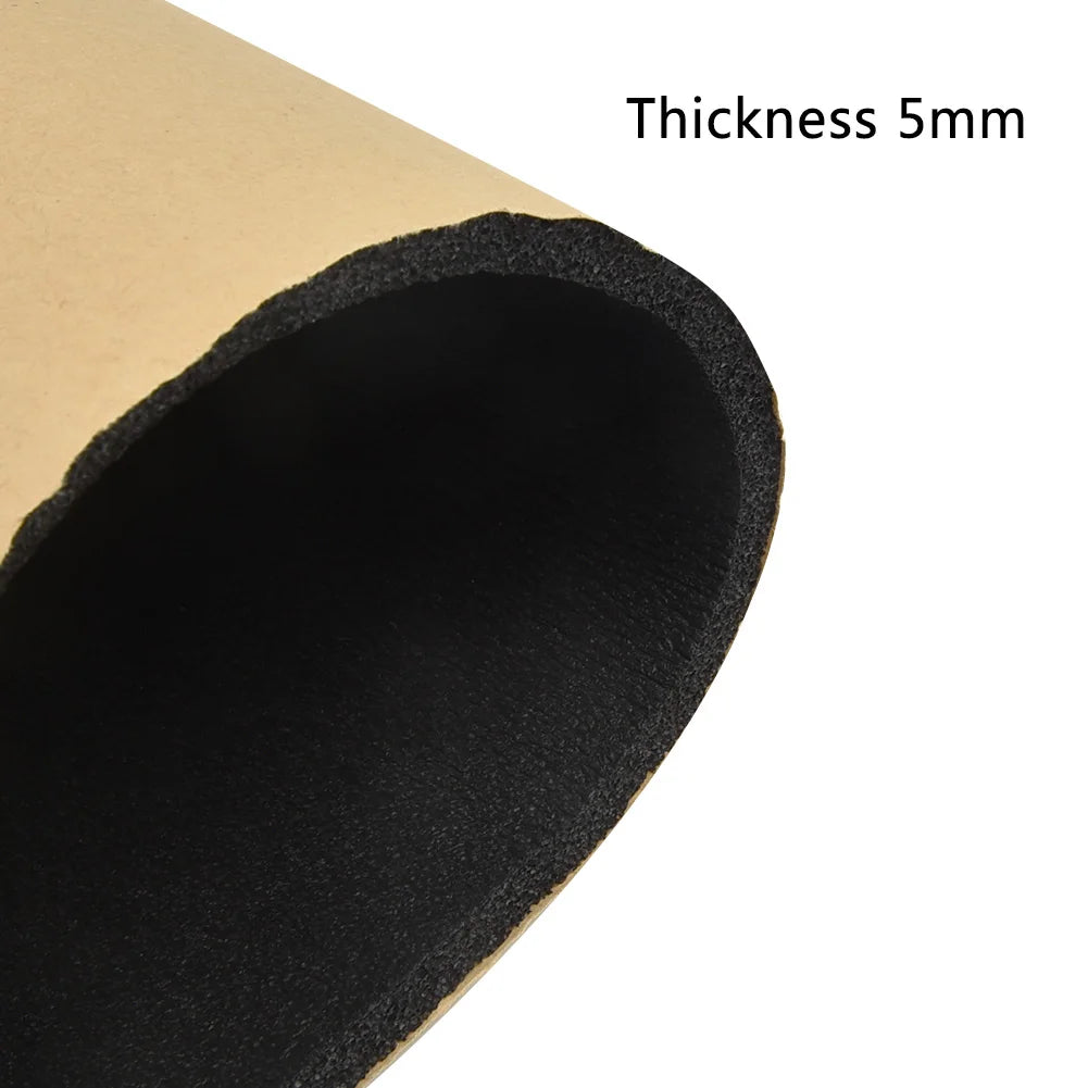 30*50cm 5mm Car High-Density High-Quality Sound Proofing Deadener Self Adhesive Foam Insulator Cotton Foam