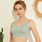 Breathable Sports Bras Women Hollow Out Padded Sports Bra Top Plus Size Gym Running Fitness Yog Sports Seamless Fitness Amagi