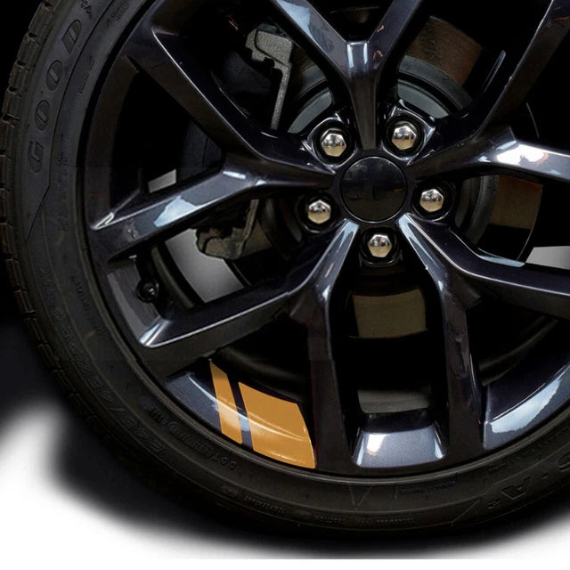 New 6Pcs Reflective Car Wheel Rim Sticker Wheel Hub Decals for CHERY TIGGO 3 4 5 7 PRO 8 Vinyl Stickers Hash Mark Stripe amagi