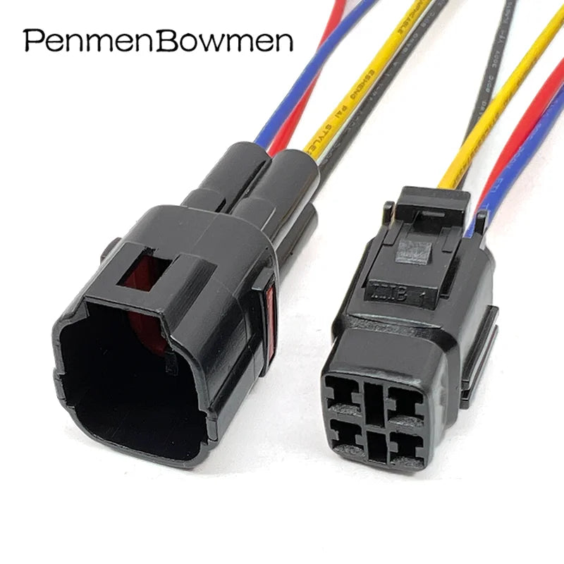 1 Set 1 2 3 4 Pin MT090 Auto Socket Motorcycle Housing Electrical Cable Connectors Waterproof Female Male Wire Harness Plug
