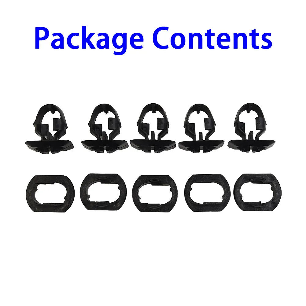 10Pcs Side Skirt Bracket Clips With Grommet For Mercedes R170 W202 W203 W204 W208 W210 Side Skirt Bracket Clamp And Washer