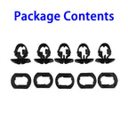 10Pcs Side Skirt Bracket Clips With Grommet For Mercedes R170 W202 W203 W204 W208 W210 Side Skirt Bracket Clamp And Washer