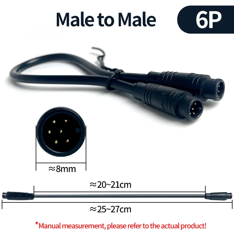 4/10Pcs M8 Waterproof Connectors 2/3/4/5/6 Pin, Male & Female Plug Socket Set, IP67 Wire Cable Connector Kit