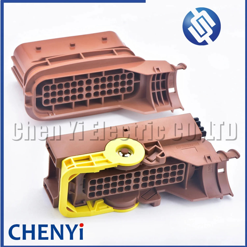Brown 39 Pin Auto computer board ECU DCU Connector Socket Plug 6-1718323-1 6-1718325-1 1718327-1 6-1718321-3 With Pins Cover