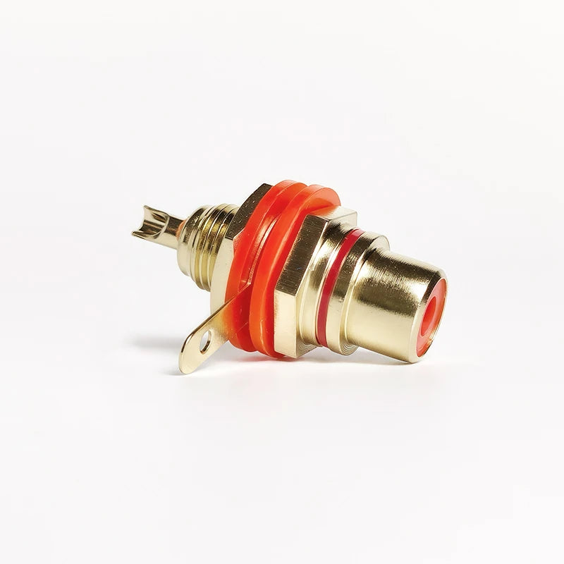 4/10/20PCS RCA Plug & Jack Set, Brass Gold-Plated Audio Connectors for Preamp, DIY Projects, Home Theater Sound Systems