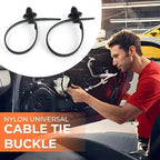 1-30pcs Black Nylon Threaded Head Harness Cable Ties Multi-purpose for Most Auto Repairs and Wiring Auto Interior Accessories