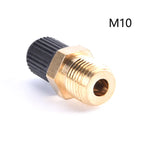 1/4 Inch NPT Solid Nickel Plated Brass Air Compressor Tank Fill Valve 6.35mm Male NPT Standard Thread Core Rated To 2g00psi