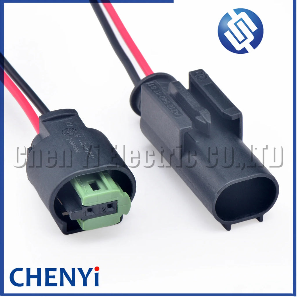 2 Pin Waterproof auto Connector Air Temp Sensor Reverse Radar Sensor ABS sensor Plug 8E0973202 1-967644-1 968405-1 with wire