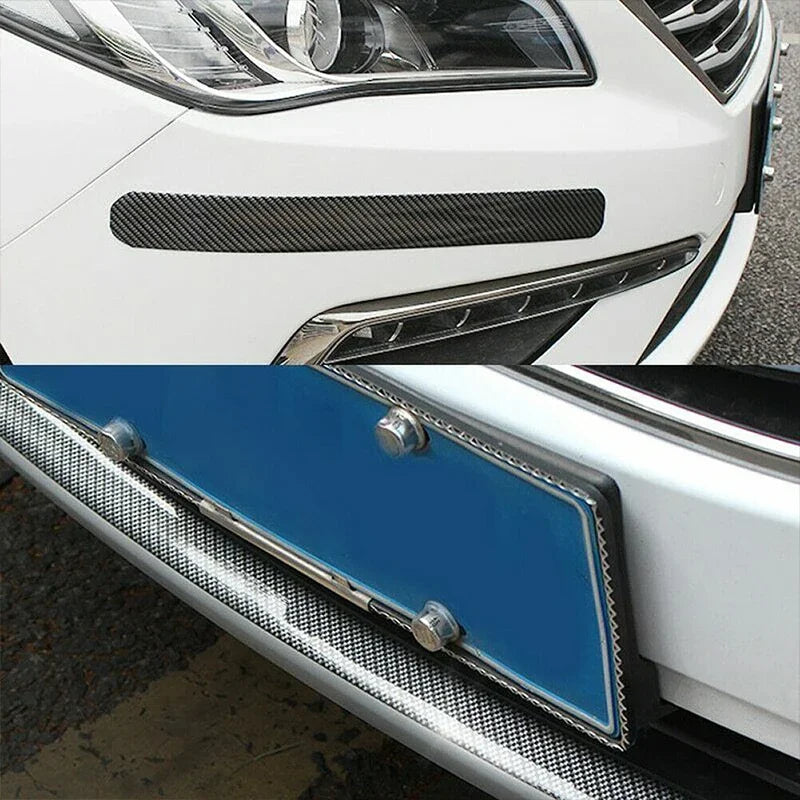 Carbon Fiber Car Stickers Doorsill Bumper Threshold Step Protector Guard Strip Sticker Anti Scratch Strips Film Universal Tools