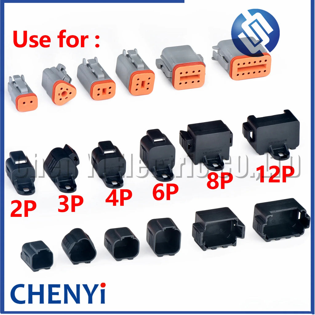 The dustproof waterproof cover lid of the connector use For the Duetsch DT series female plug 2/3/4/6/8/12P 1011-344-0205