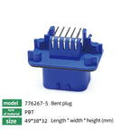 10/100Pcs ECU Controller Connector PCB Panel Waterproof Bent Needle Pin Socket Plug Board Terminal 776087 776163 776267 776280
