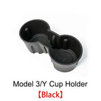 For Tesla Model 3/Y Center Console Water Cup Holder Limiter Premium TPE Sleeve Pad with Storage Function Upgrade Your Car Amagi