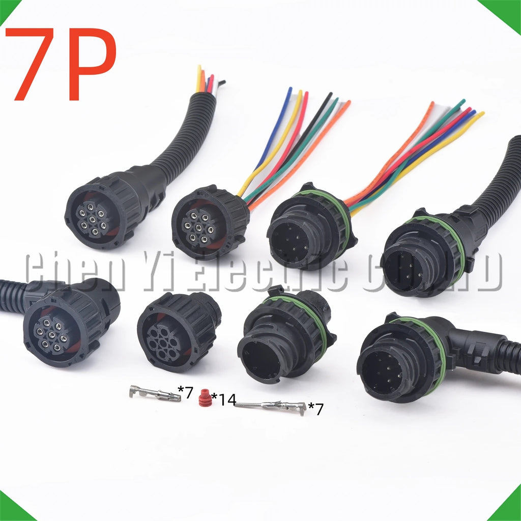 7-pin wire harness automobile waterproof truck light oxygen tail light sensor