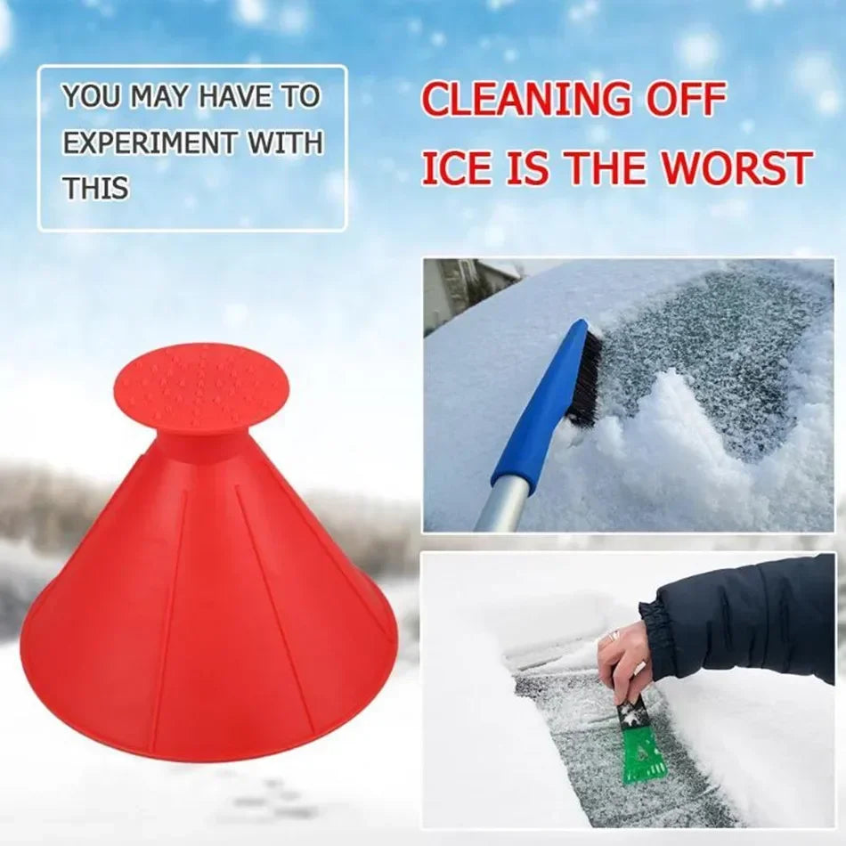 Car Windshield Wiper, Ice Scraper, Multifunctional Snow Scraper Magic Tapered Lightweight Plastic Snow Show Christmas Gift Amagi