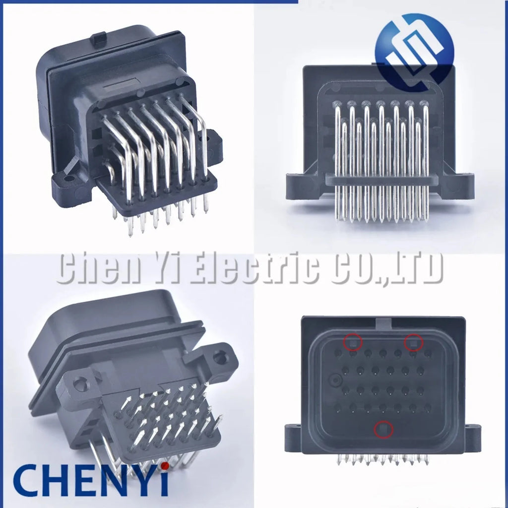 26 Pin 3-1437290-7 6437288-6 3 slots electrical female or male Straight PCB wire to board connector ECU plug