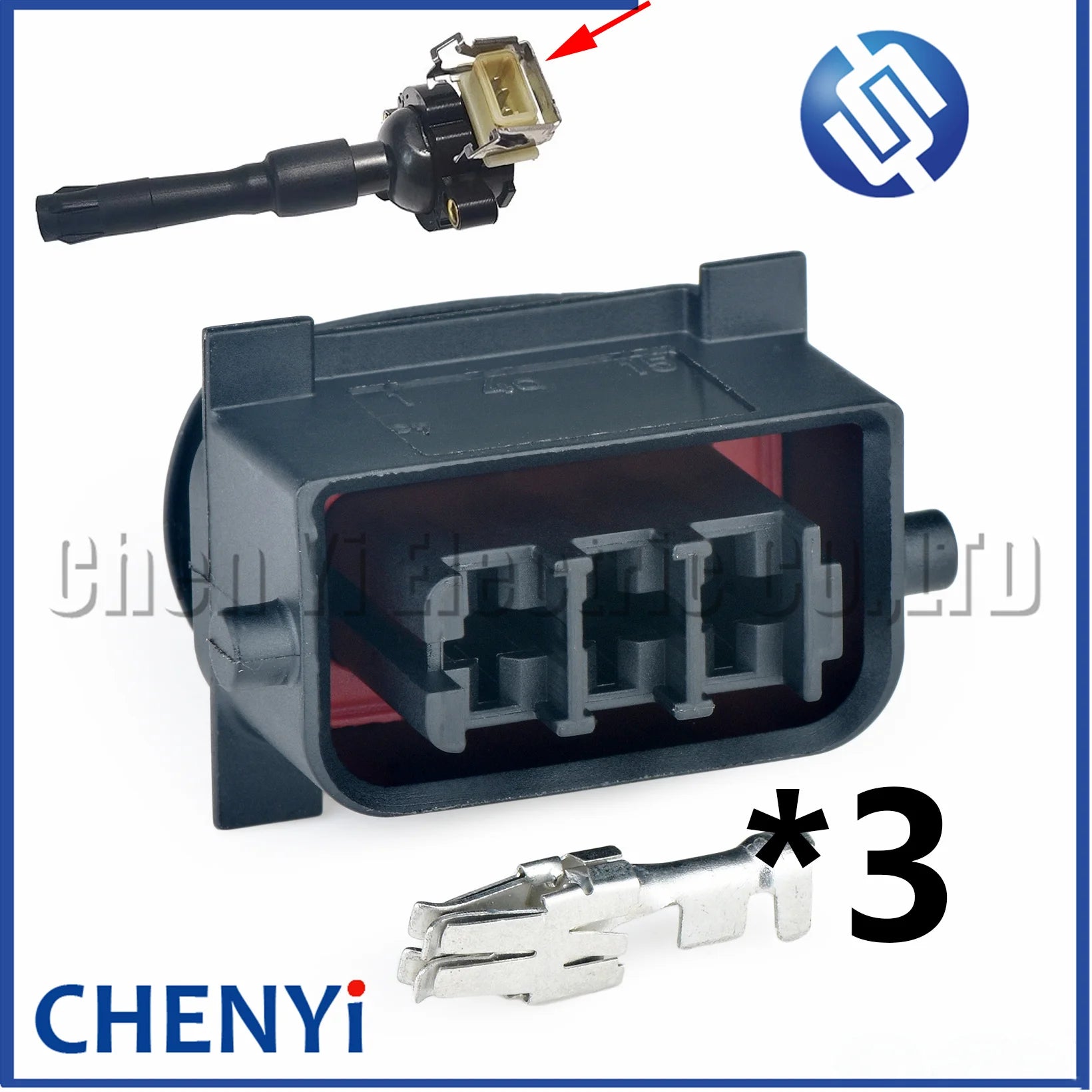 3 Pin Automotive connector ignition coil harness plug 0221504029 12131703227 12139067830 0221504004