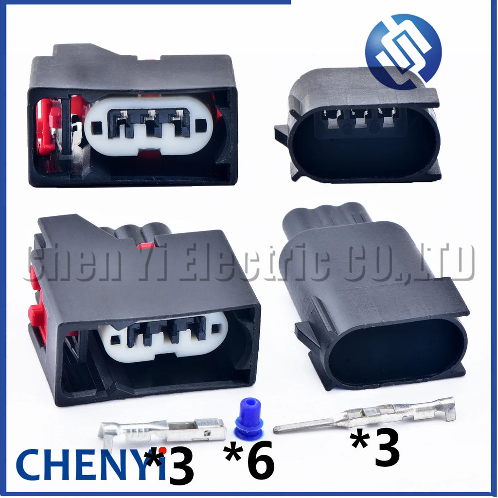 3 Pin Car Auto Front Turn Signal Light Connector Plug 7287-0959-30 7287-0958-30 For JEEP Wrangler 2007-2018 68065016AB