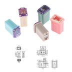 1Pcs Mini Square Fuse 15A 20A 25A 30A 40A PEC Automotive Car Fuse Tube Waterproof Fuse Box For Socket