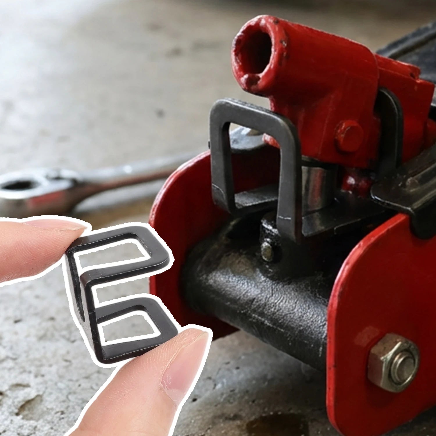 1/3PCS Jack Hoop Claw Clamp Clips Repair Tool Kit Threaded Cylinder Piston Plunger 2T Universal Hydraulic Jack Accessories