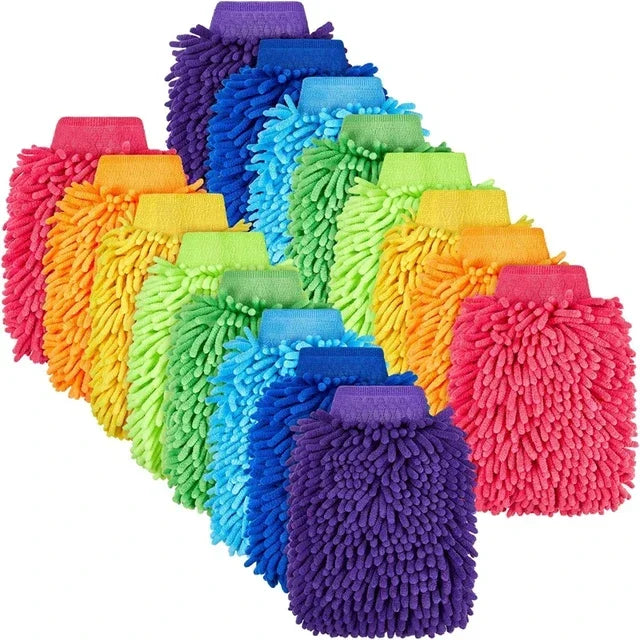 Car Wash Gloves Washing Wiper Car Cleaning Towel Auto Dust Washer Mitt Microfiber Gloves Car Wash Household Washing Amagi