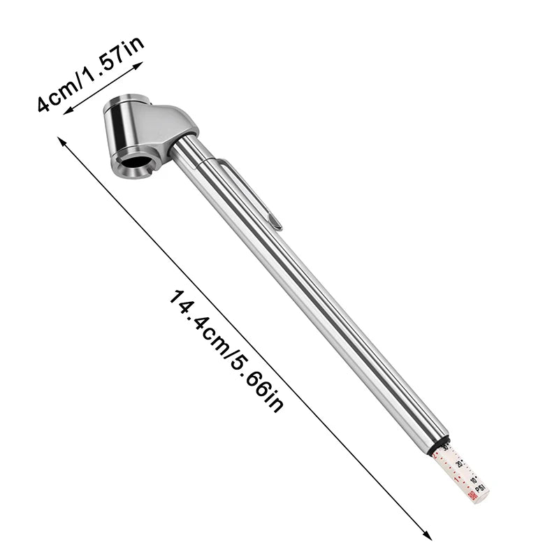 1Pcs Portable Car Tire Air Pressure Gauge 10-120 Psi Auto Truck Motorcycle Bike Tester Pen Shape Emergency Use Auto Accessories