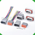 12-pin wire harness female waterproof connector automotive electrical harness pigtail