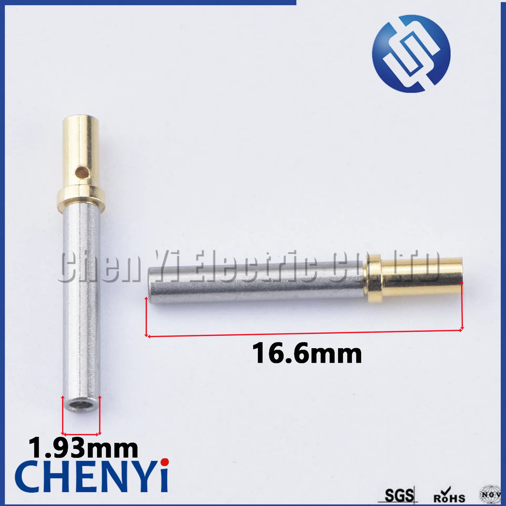 50/100 Pcs Deutsch DTM 1.0mm Series Female male Pin 0460-202-2031 0462-201-2031 Gold Plated Stainless Steel Crimp Solid Terminal