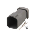 DT04-6P-E005 DT06-6S-E005 Deutsch connector for LED spot light day running light excavator wire harness plug