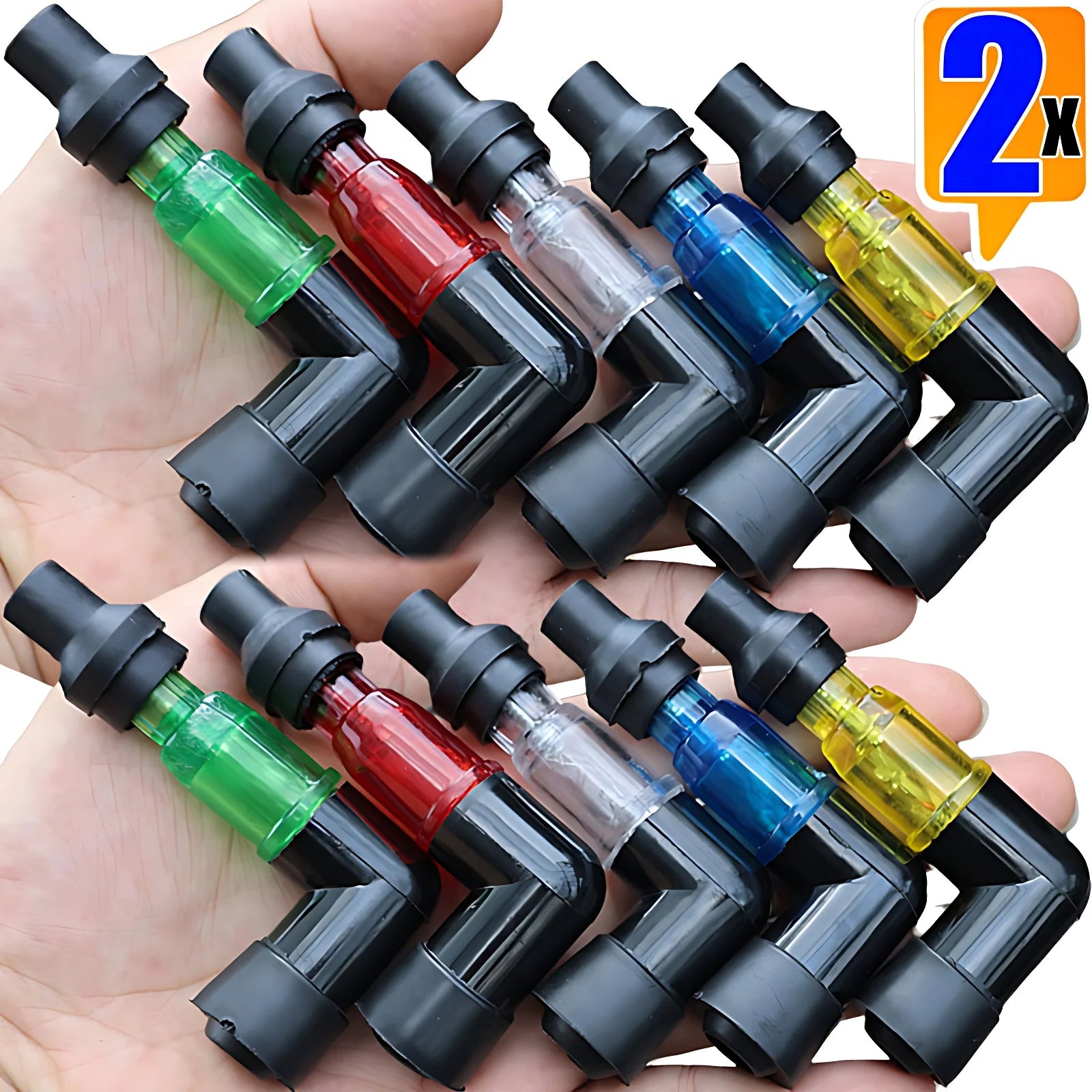 Motorcycle Ignition Spark Plug Cap Universal Flash Spark Plug High Pressure Cap Elbow Shaped Motorcycle Modification Accessories
