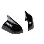 Carbon Fiber Gloss Black Finished Replacement Shell Rearview Mirror Covers Fit For Tesla Model 3 Y Door Side Mirror Caps amabili